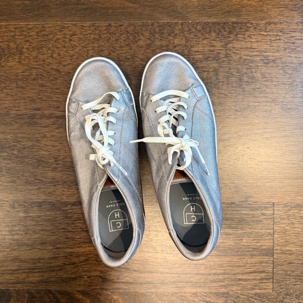 Cole Haan Gunmetal Margo Sneakers, Size 8.5 Worn Once